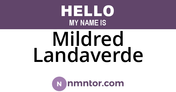 Mildred Landaverde