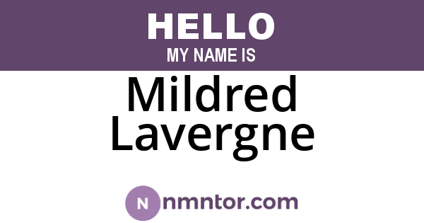 Mildred Lavergne