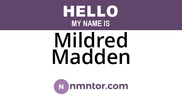 Mildred Madden