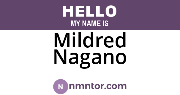 Mildred Nagano