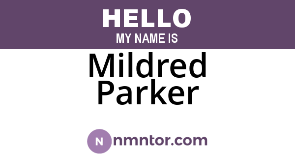 Mildred Parker