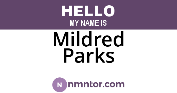Mildred Parks