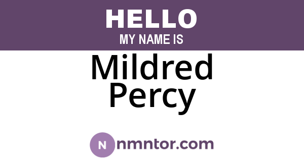 Mildred Percy