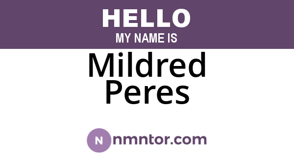 Mildred Peres