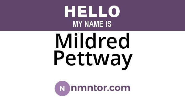Mildred Pettway