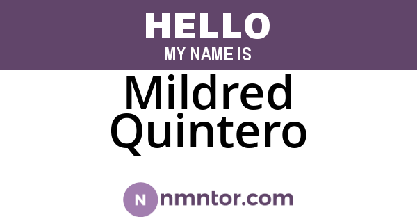 Mildred Quintero