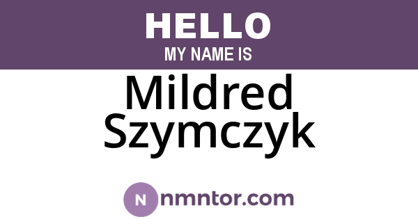 Mildred Szymczyk