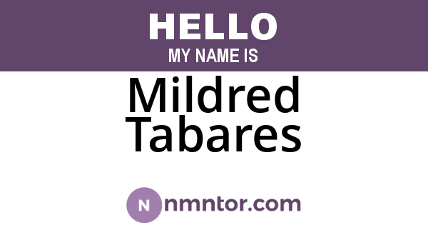 Mildred Tabares
