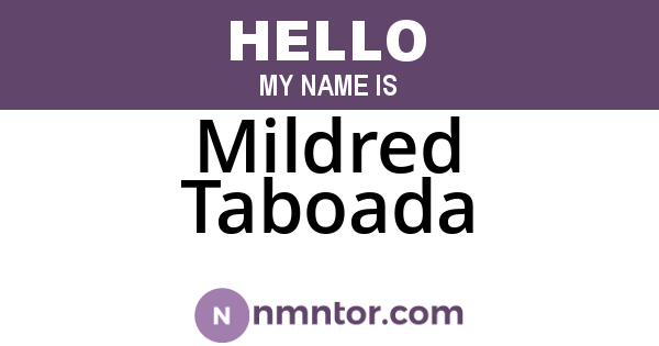 Mildred Taboada