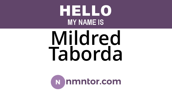 Mildred Taborda