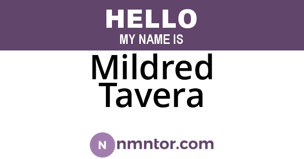 Mildred Tavera