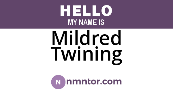 Mildred Twining