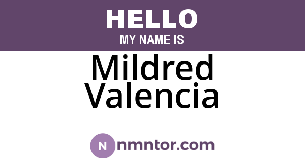 Mildred Valencia