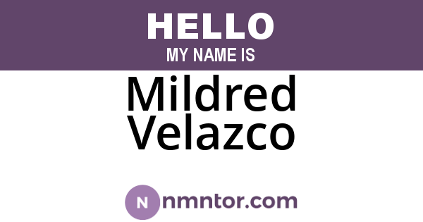 Mildred Velazco