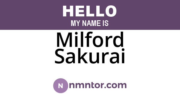 Milford Sakurai