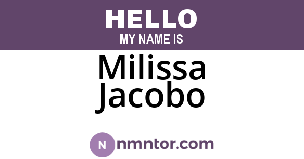 Milissa Jacobo