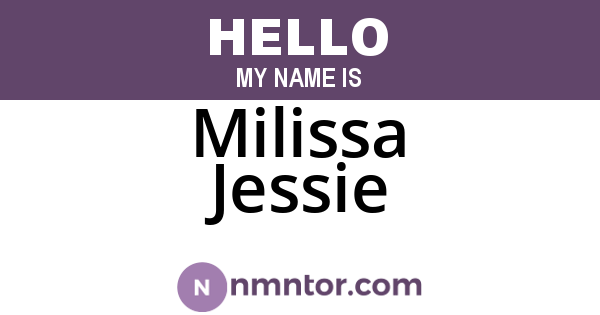 Milissa Jessie