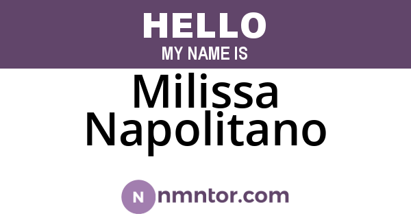 Milissa Napolitano