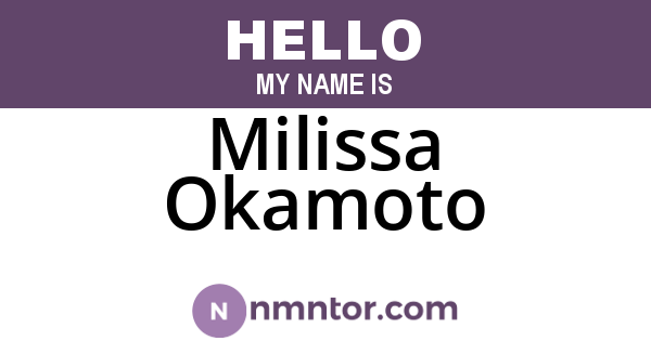 Milissa Okamoto