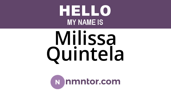 Milissa Quintela