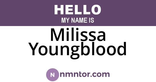 Milissa Youngblood