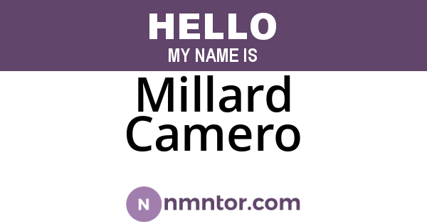 Millard Camero