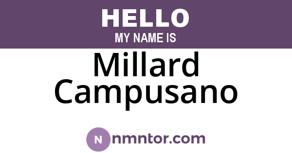 Millard Campusano