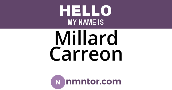 Millard Carreon
