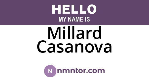 Millard Casanova