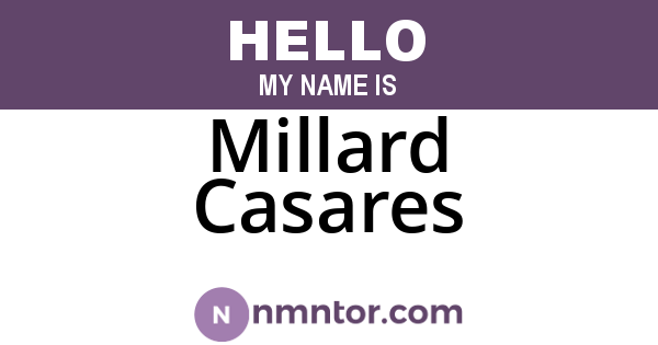 Millard Casares
