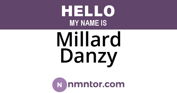 Millard Danzy