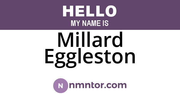 Millard Eggleston