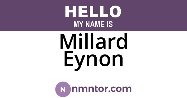 Millard Eynon