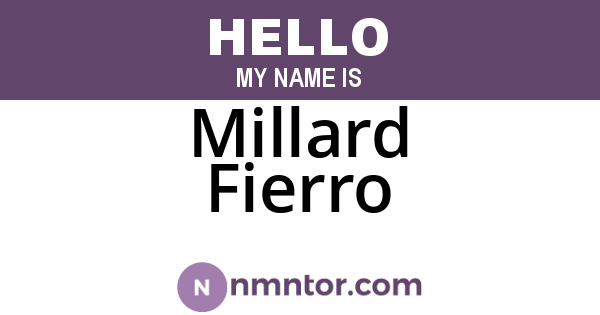 Millard Fierro