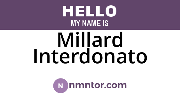 Millard Interdonato