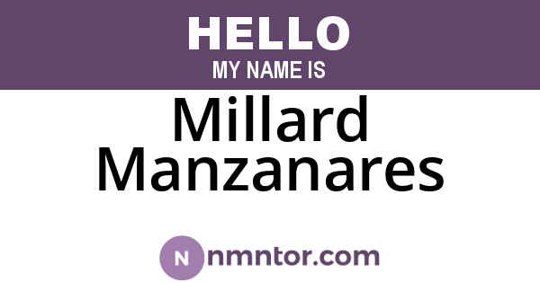 Millard Manzanares
