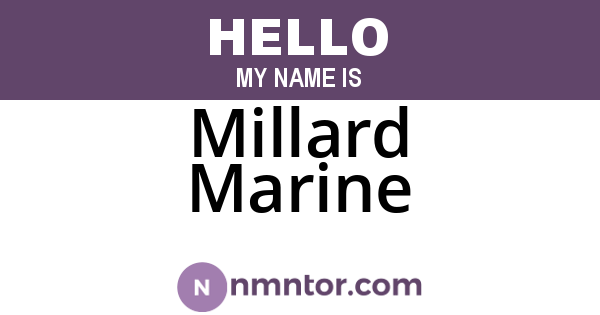 Millard Marine
