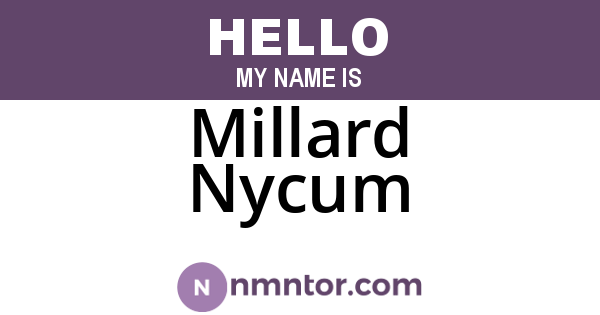 Millard Nycum