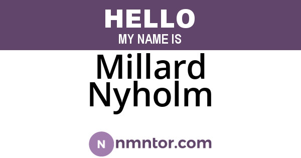 Millard Nyholm
