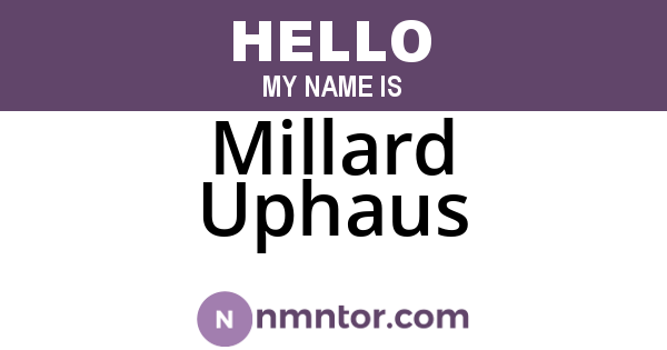 Millard Uphaus