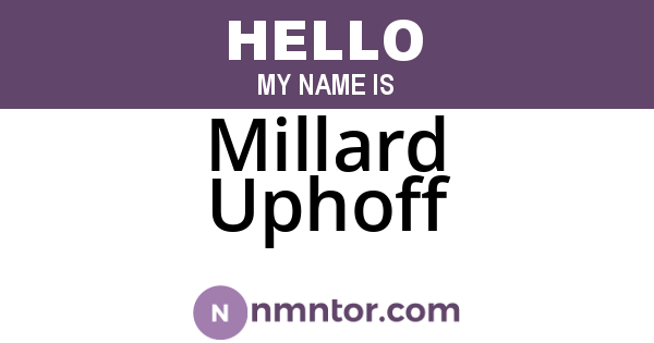 Millard Uphoff