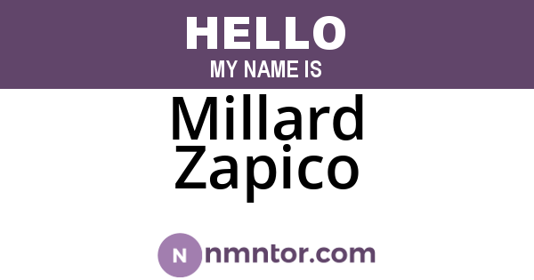 Millard Zapico