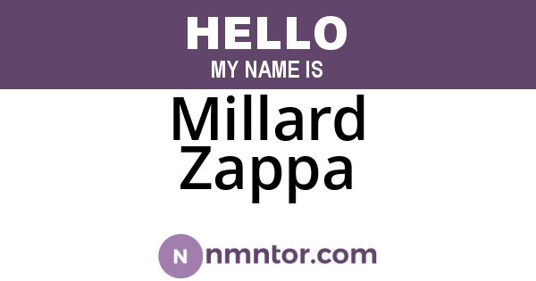 Millard Zappa