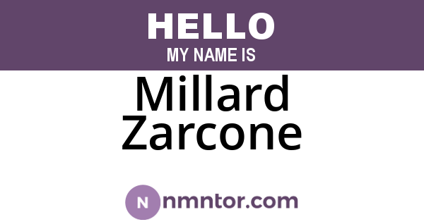 Millard Zarcone