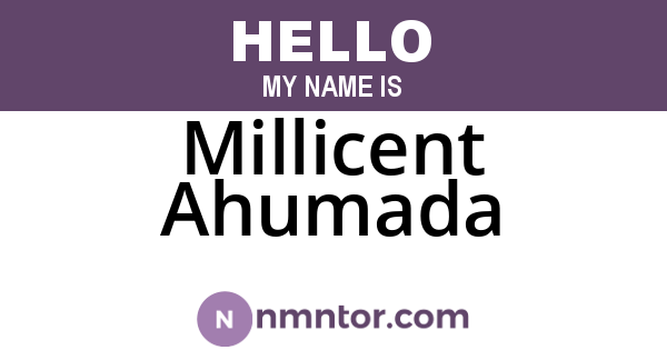 Millicent Ahumada