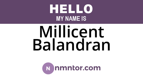 Millicent Balandran