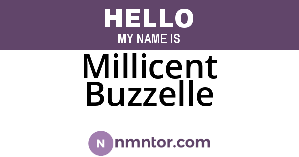 Millicent Buzzelle
