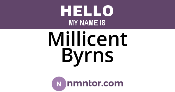 Millicent Byrns