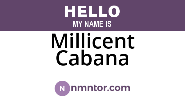 Millicent Cabana