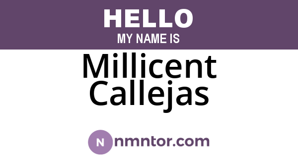 Millicent Callejas